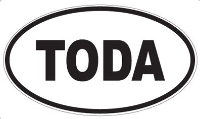 TODA - Oval Magnet