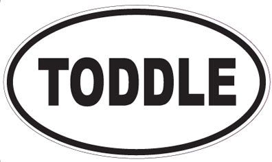 TODDLE - Oval Sticker