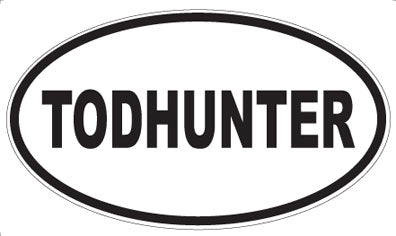 TODHUNTER - Oval Magnet