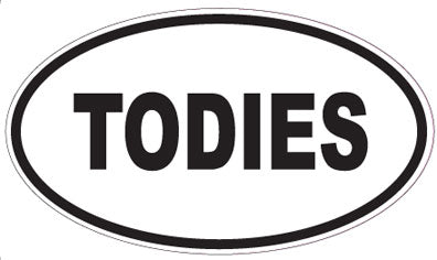 TODIES - Oval Sticker