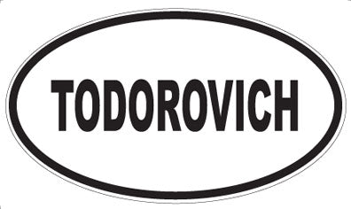 TODOROVICH - Oval Magnet
