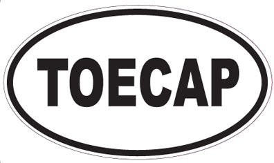 TOECAP - Oval Sticker