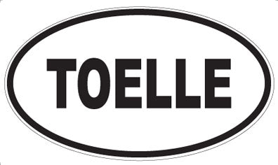 TOELLE - Oval Sticker