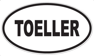 TOELLER - Oval Sticker