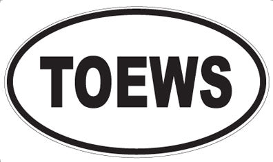 TOEWS - Oval Magnet