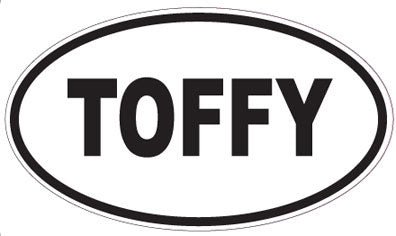 TOFFY - Oval Sticker