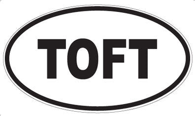 TOFT - Oval Sticker