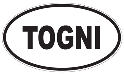 TOGNI - Oval Sticker