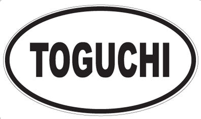 TOGUCHI - Oval Sticker