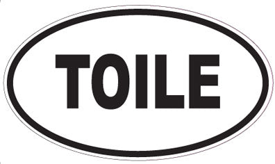 TOILE - Oval Magnet