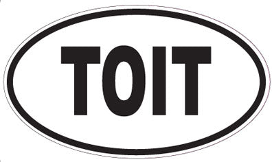 TOIT - Oval Sticker