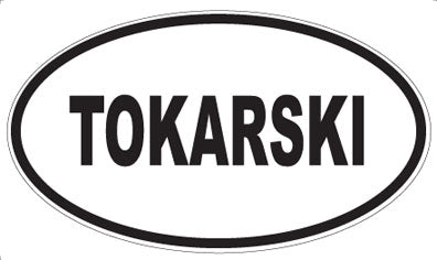 TOKARSKI - Oval Sticker