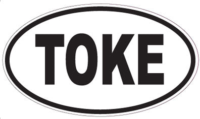 TOKE - Oval Sticker