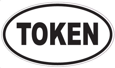 TOKEN - Oval Sticker