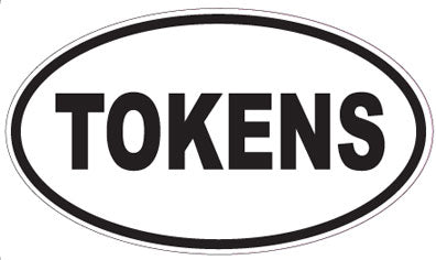 TOKENS - Oval Sticker
