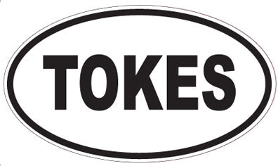 TOKES - Oval Sticker
