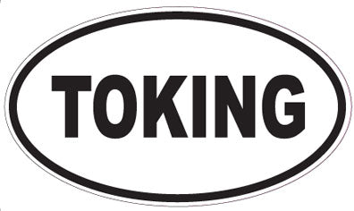 TOKING - Oval Sticker