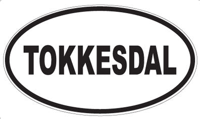 TOKKESDAL - Oval Sticker
