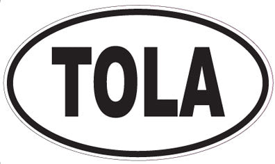 TOLA - Oval Sticker