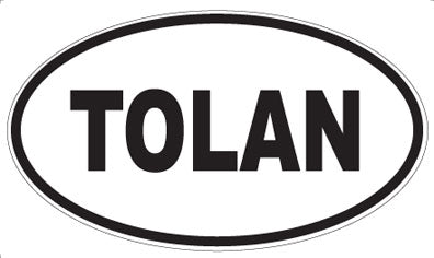 TOLAN - Oval Sticker