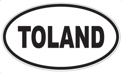 TOLAND - Oval Sticker