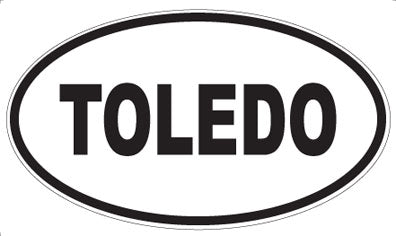 TOLEDO - Oval Sticker