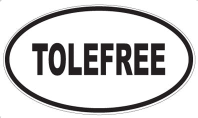 TOLEFREE - Oval Magnet
