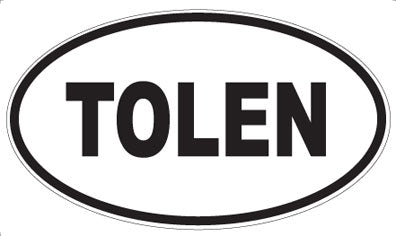 TOLEN - Oval Magnet
