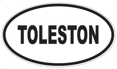 TOLESTON - Oval Sticker