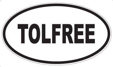 TOLFREE - Oval Magnet