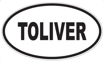 TOLIVER - Oval Magnet