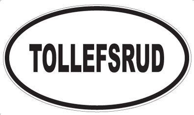 TOLLEFSRUD - Oval Sticker