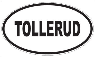 TOLLERUD - Oval Sticker