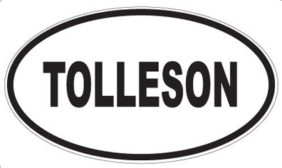 TOLLESON - Oval Sticker