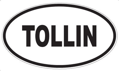 TOLLIN - Oval Sticker