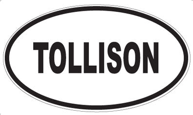 TOLLISON - Oval Sticker