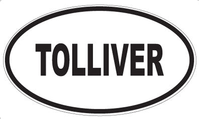 TOLLIVER - Oval Magnet
