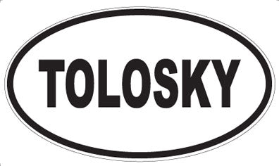 TOLOSKY - Oval Magnet