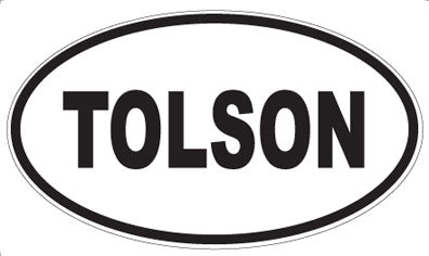 TOLSON - Oval Sticker