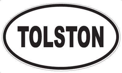 TOLSTON - Oval Sticker