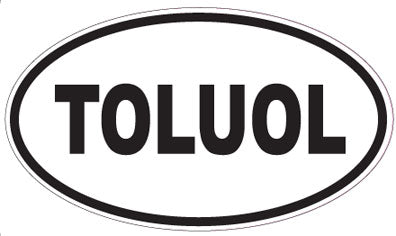 TOLUOL - Oval Sticker