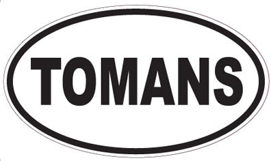 TOMANS - Oval Sticker