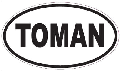 TOMAN - Oval Magnet