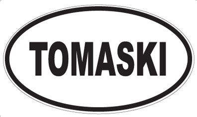 TOMASKI - Oval Sticker