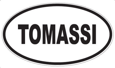 TOMASSI - Oval Sticker