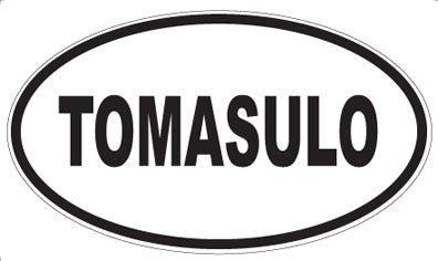 TOMASULO - Oval Sticker