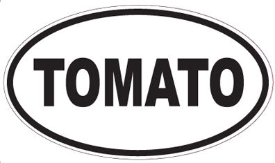 TOMATO - Oval Sticker