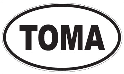 TOMA - Oval Magnet