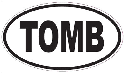 TOMB - Oval Sticker