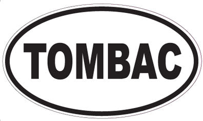 TOMBAC - Oval Sticker